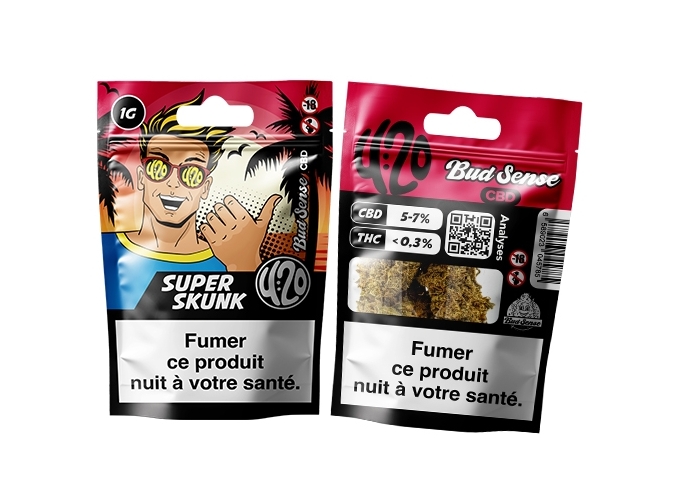 POCHON BUDSENSE 420 ''SUPER SKUNK'' 1g (10)