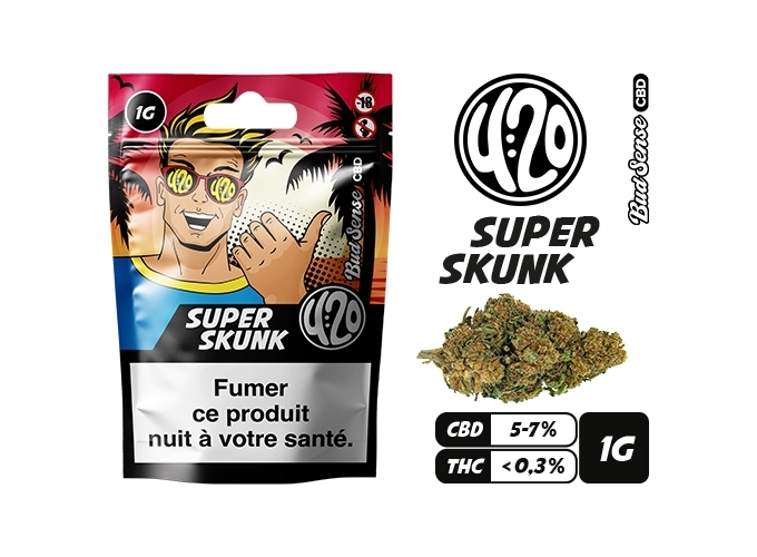 POCHON BUDSENSE 420 ''SUPER SKUNK'' 1g (10)