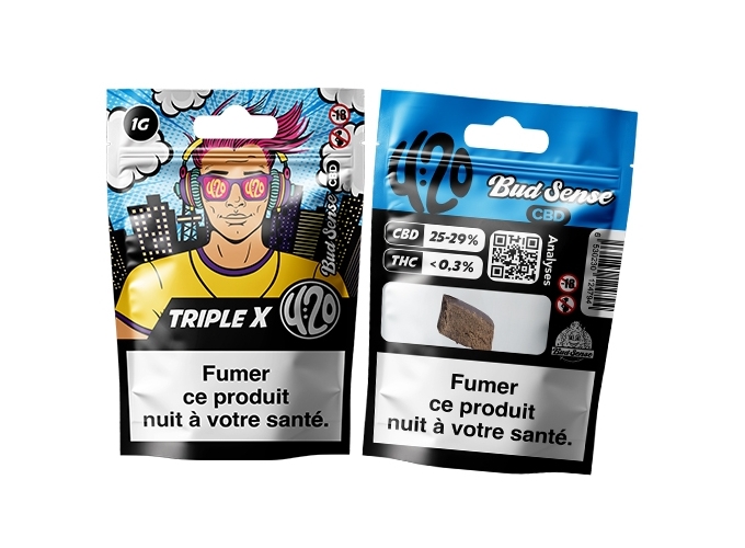 POCHON BUDSENSE 420 ''TRIPLE X'' 1g (10)