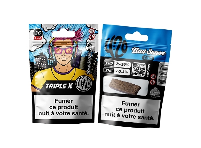 POCHON BUDSENSE 420 ''TRIPLE X'' 3 1g (10)