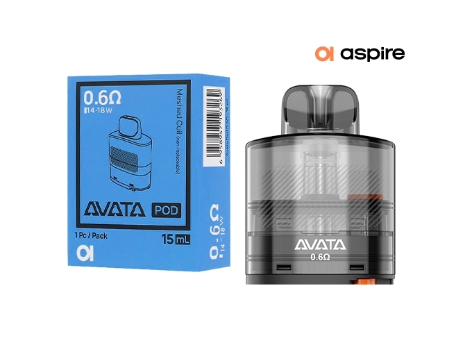 POD 15 ML  POUR AVATA ASPIRE  0.6 OHM