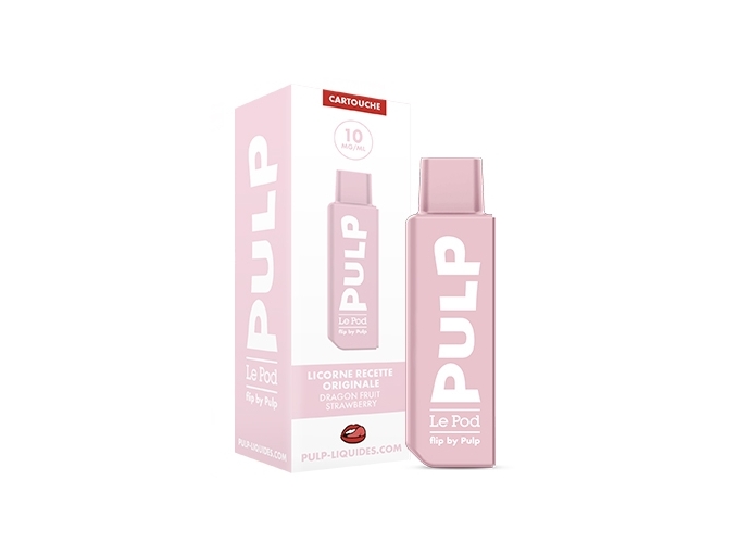 POD  FLIP BY PULP LICORNE DRAGON FRAISE 10 MG ML