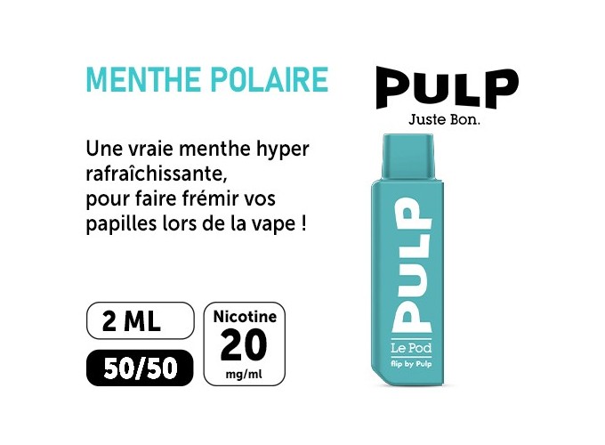 POD POUR FLIP BY PULP MENTHE POLAIRE 20 MG ML