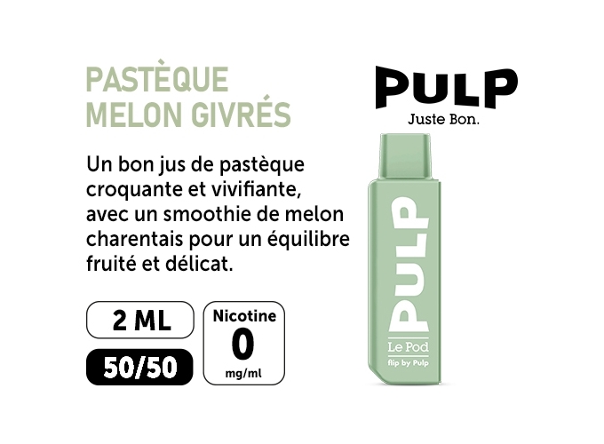 POD POUR FLIP BY PULP PASTÉQUE MELON ICE 00 MG ML