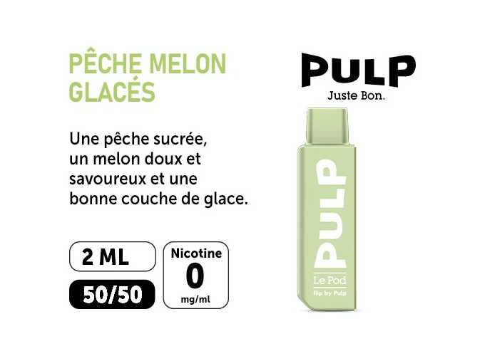 POD POUR FLIP BY PULP PECHE MELON 00 MG ML
