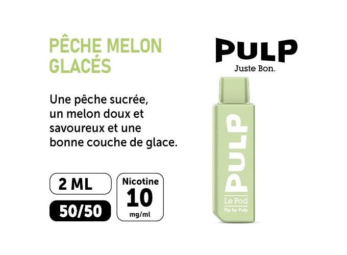 POD POUR FLIP BY PULP PECHE MELON 10 MG ML