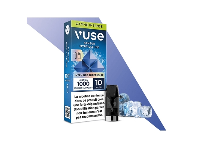 POD UNITAIRE RELOAD MYRTILLE ICE 10 MG