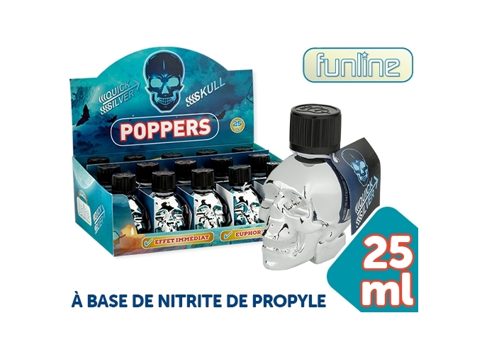 POPPERS PROPYLE 'QUICK SILVER SKULL' 25ml    (15)