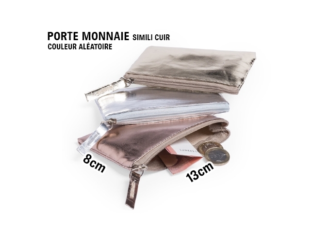 PORTE MONNAIE ZIPPE SIMILI CUIR BRILLANT 3C (1)