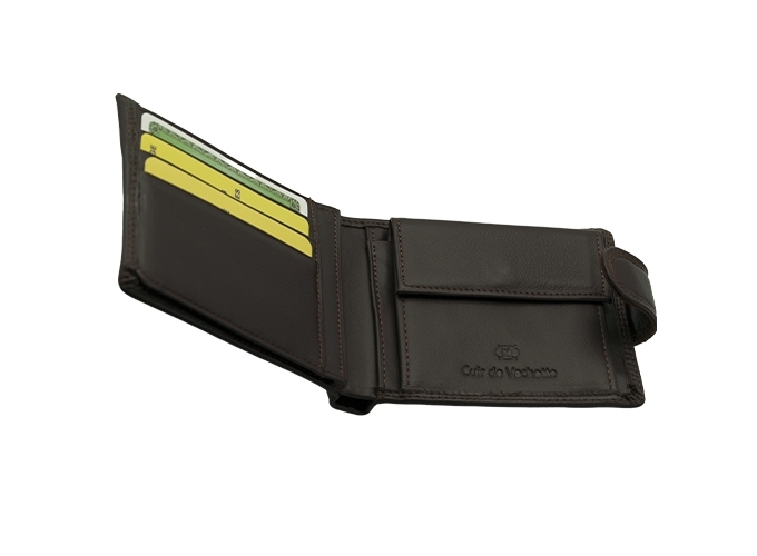 PORTEF. PO.-CTES 11.5X10X2.5CM CUIR VACH.MARRON(1)