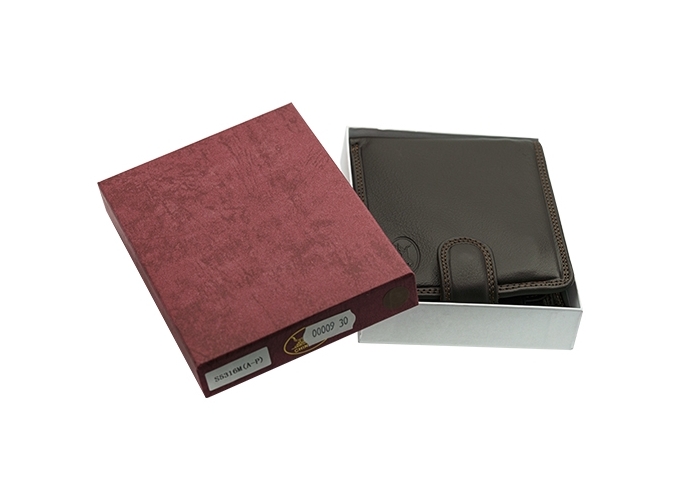 PORTEF. PO.-CTES 11.5X10X2.5CM CUIR VACH.MARRON(1)