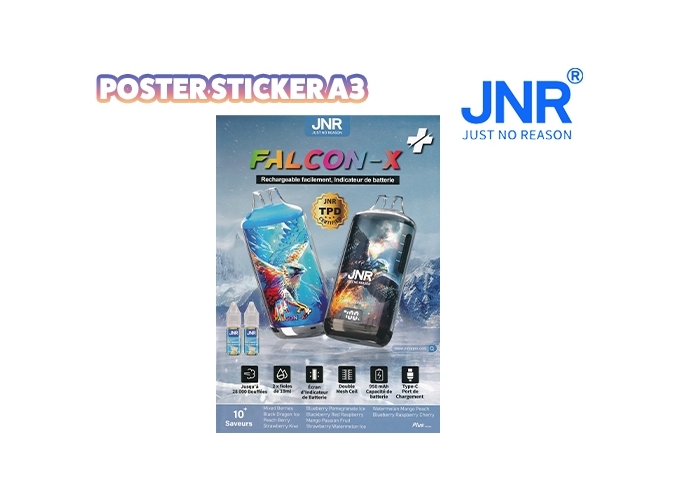 POSTER A5 AUTOCOLLANTE FALCON X