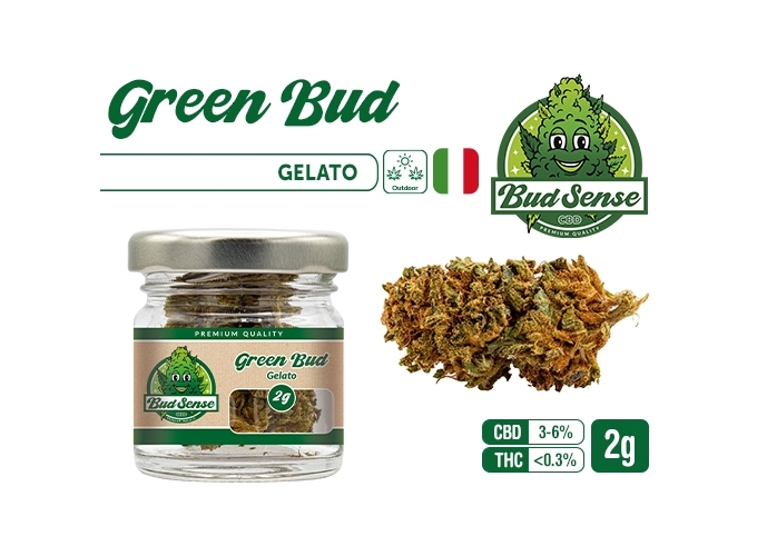 POT CBD  BUDSENSE ''GREEN BUD'' 2g (10)