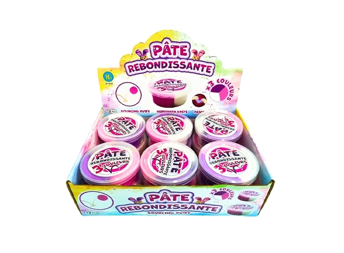 POT PATE REBONDISSANTE 3 COUL. ASS. 54GR  (BTE.12)