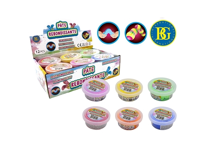 POT PATE REBONDISSANTE 6 COUL. ASS. 22GR  (BTE.12)