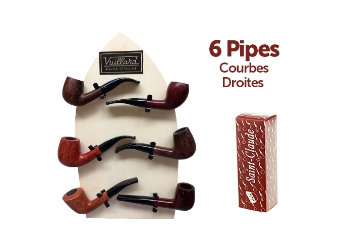 PR. 6 PIPES ACRYLIQUES COURBES   DROITES ASS.