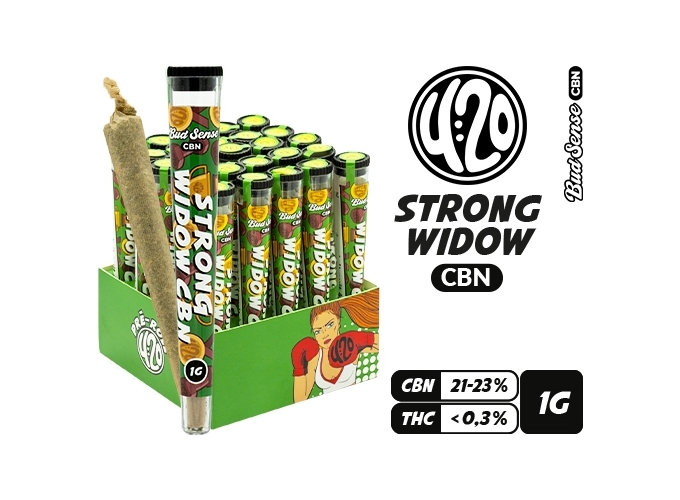 PRE-ROULE 420 CBN STRONG WIDOW  (25)