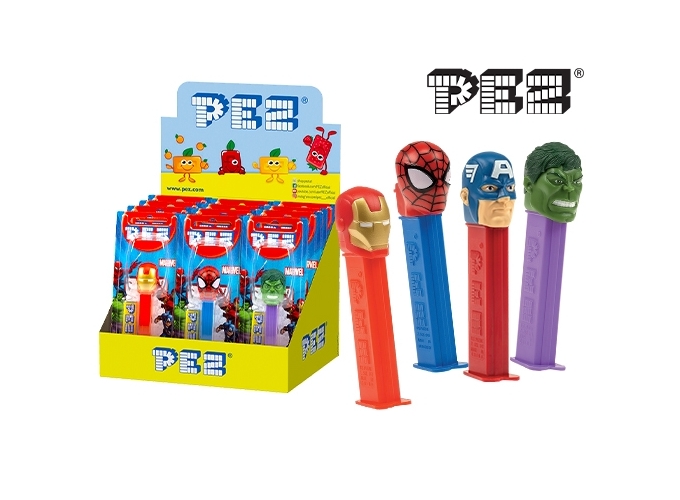 PRES. 12 DIST   RECHARGES PEZ ' MARVEL '