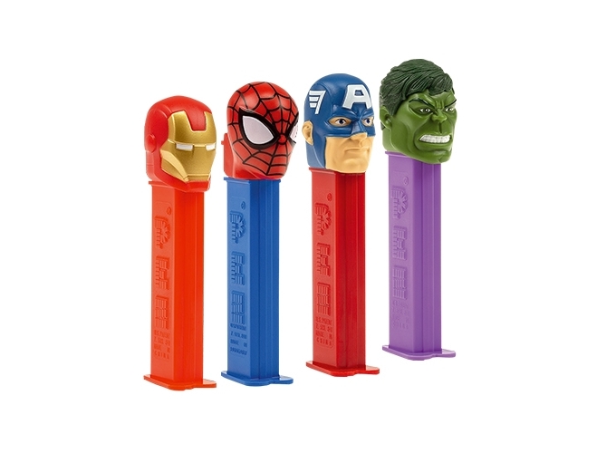 PRES. 12 DIST   RECHARGES PEZ ' MARVEL '