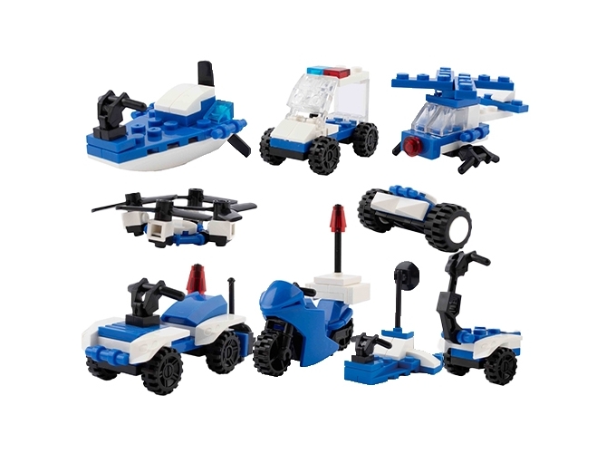 PRES. 20 SACHETS PUZZLE TOY POLICE (1)