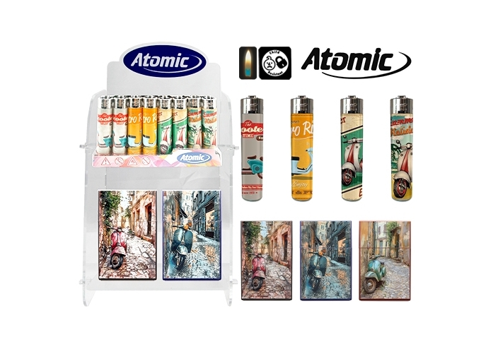 PRES. ATOMIC   48 BRIQUETS   12 ETUIS