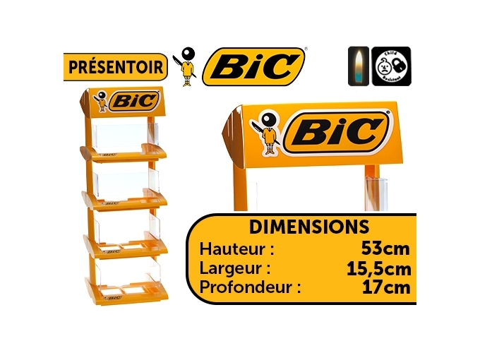 PRES. BRIQUETS BIC  PLEXI 4 ETAGES