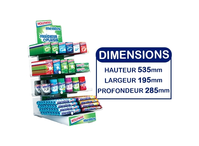 PRES. COMPTOIR HOLLYWOOD MENTOS MODULABLE VIDE