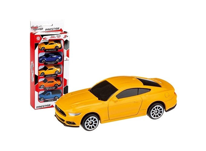 PRES. DE 5 VEHICULES LICENSE METAL 7cm 1 64 (1)