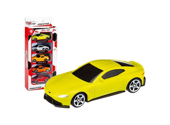 PRES. DE 5 VEHICULES LICENSE METAL 7cm 1 64 (1)