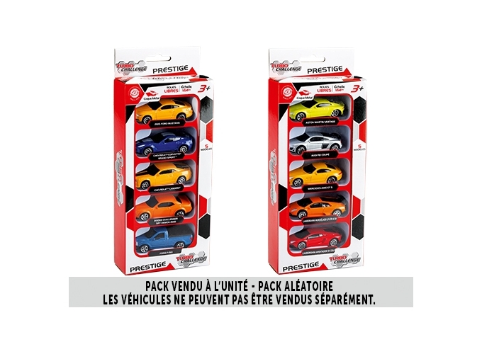 PRES. DE 5 VEHICULES LICENSE METAL 7cm 1 64 (1)