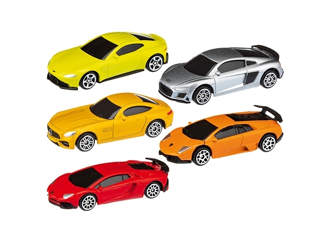 PRES. DE 5 VEHICULES LICENSE METAL 7cm 1 64 (1)