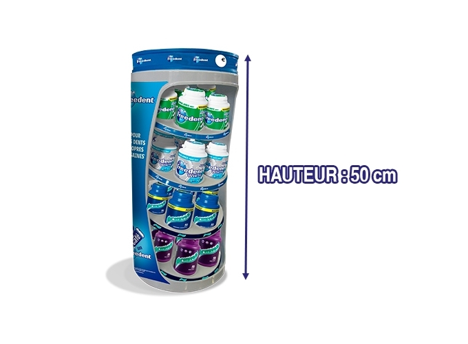 PRESENTOIR 4 BOTTLES AIRWAVES FREEDENT  (1)