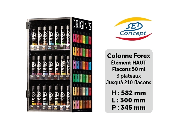 PRESENTOIR COLONNE VAP NATION ELEMENT HAUT 50ML