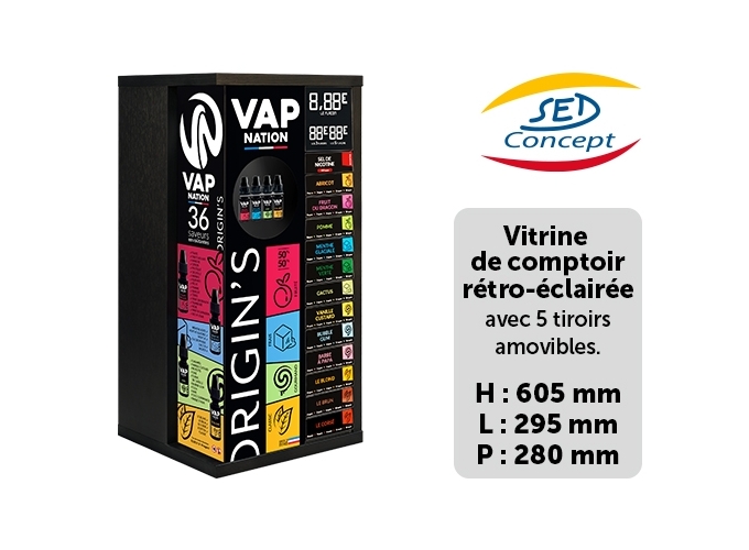 PRESENTOIR COMPTOIR VAP NATION