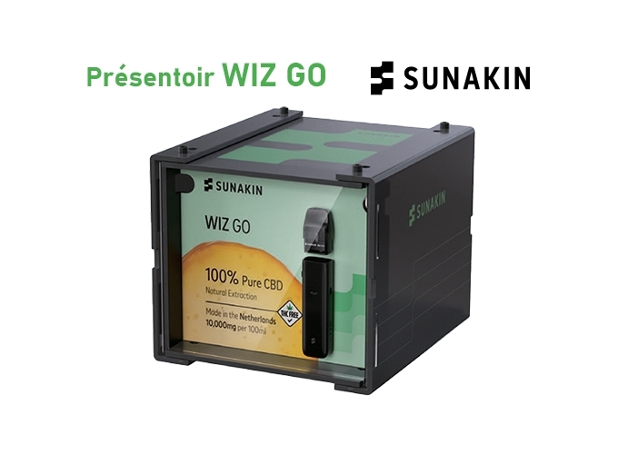 PRESENTOIR WIZ GO VAPE CBD