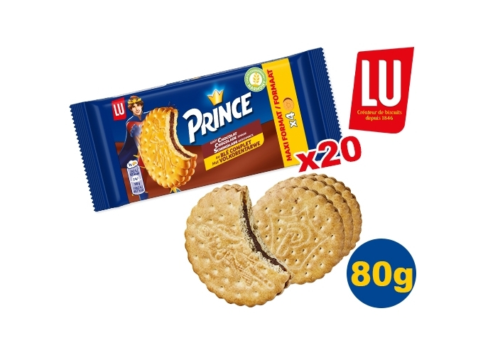 PRINCE CHOCOLAT 80g (BTE 20)