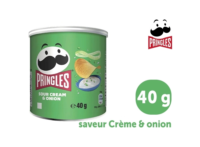 PRINGLES BTE 40g  CREME   OIGNON  (12)