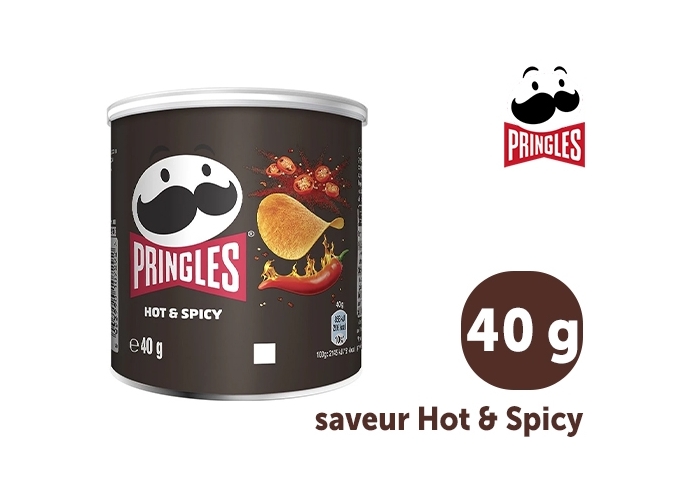 PRINGLES BTE 40g HOT   SPICY  (12)