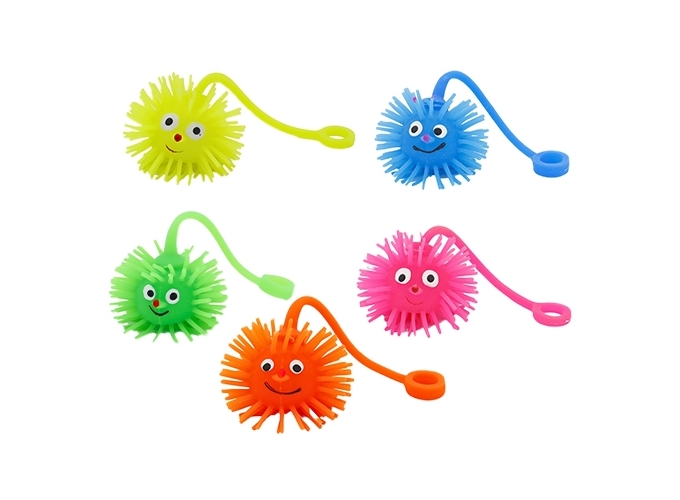 PUFFER VISAGE YOYO 5CM AVEC PILES 6 CLRS ASS (24)