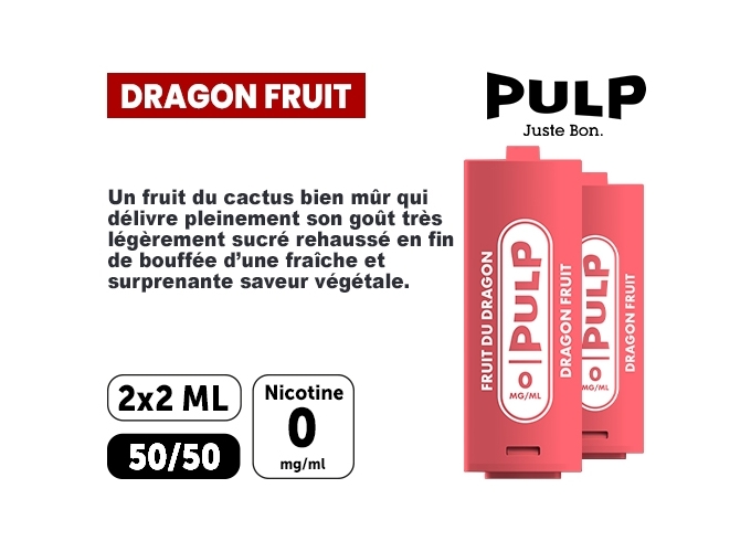 PULP  2 POD FRUIT DU DRAGON 00 MG