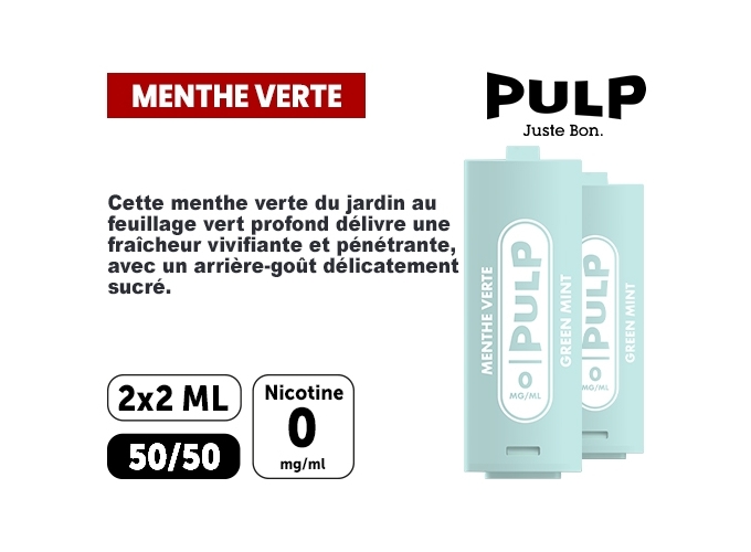 PULP  2 POD MENTHE VERTE 00 MG