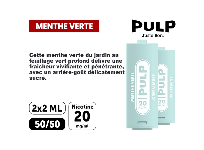 PULP  2 POD MENTHE VERTE 20 MG