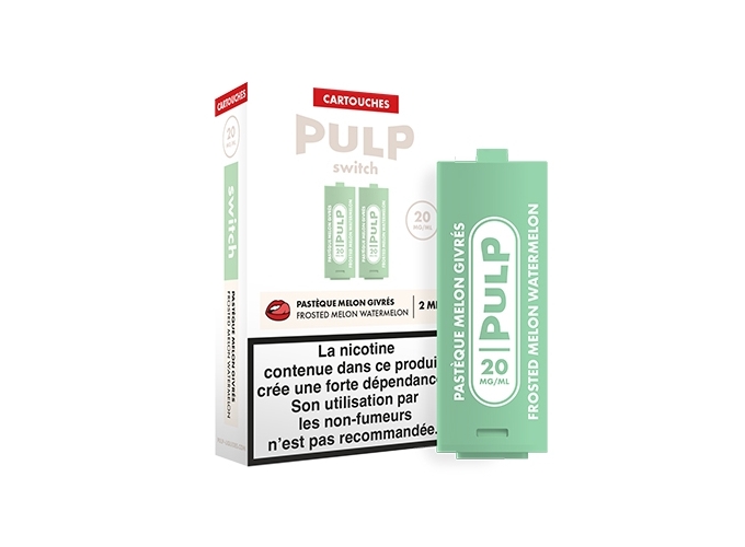 PULP  2 POD PASTEQUE MELON GIVRÉ 20 MG