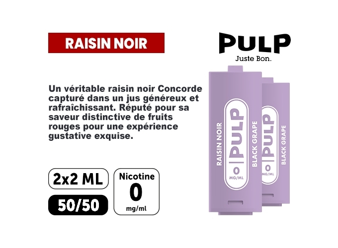 PULP  2 POD RAISIN NOIR  00 MG