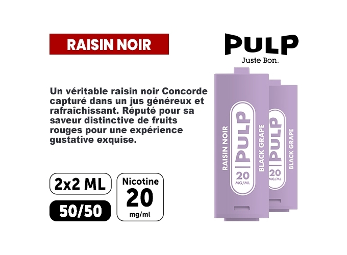 PULP  2 POD RAISIN NOIR  20 MG