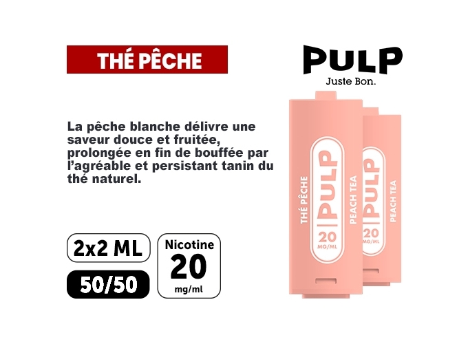 PULP  2 POD THÉ PECHE 20 MG