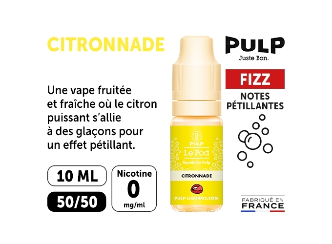PULP FIZZ 10 ML CITRONNADE 00 MG ML
