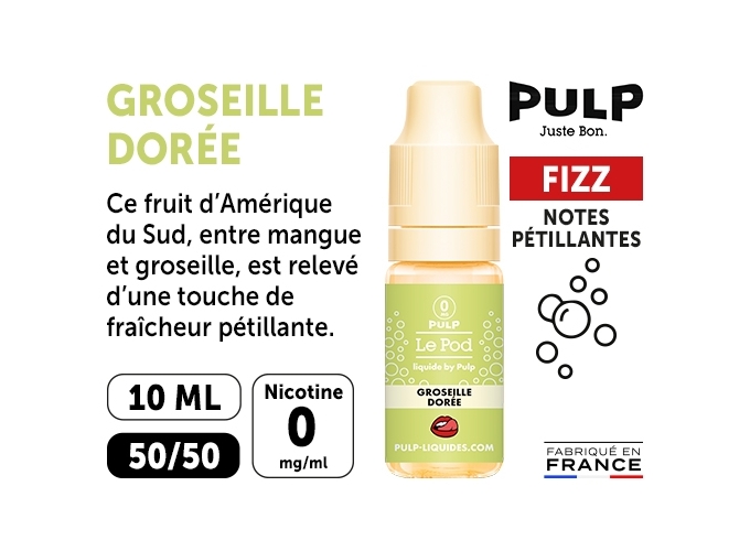 PULP FIZZ 10 ML GROSEILLE DORÉE 00 MG ML