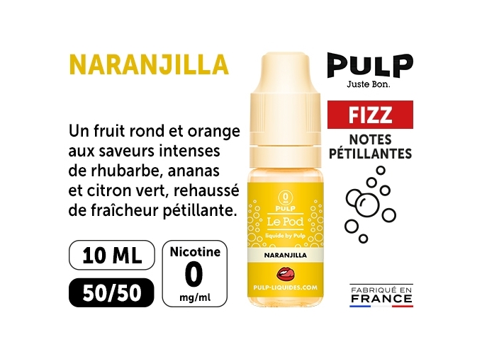 PULP FIZZ 10 ML NARANJILLA  00 MG ML
