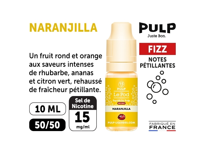 PULP FIZZ 10 ML NARANJILLA  15 MG ML